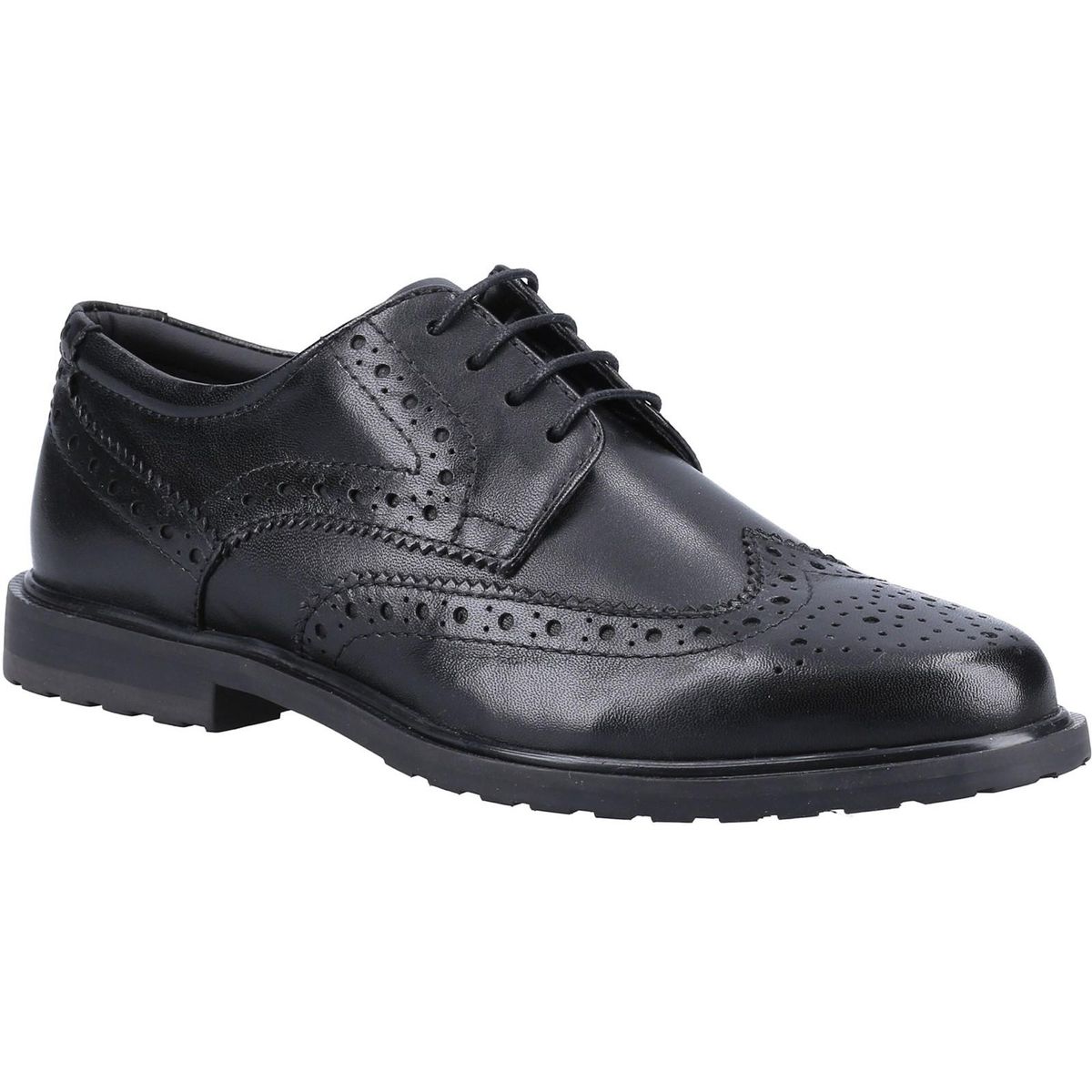 Klassische Leder-Brogues mit Lochmuster