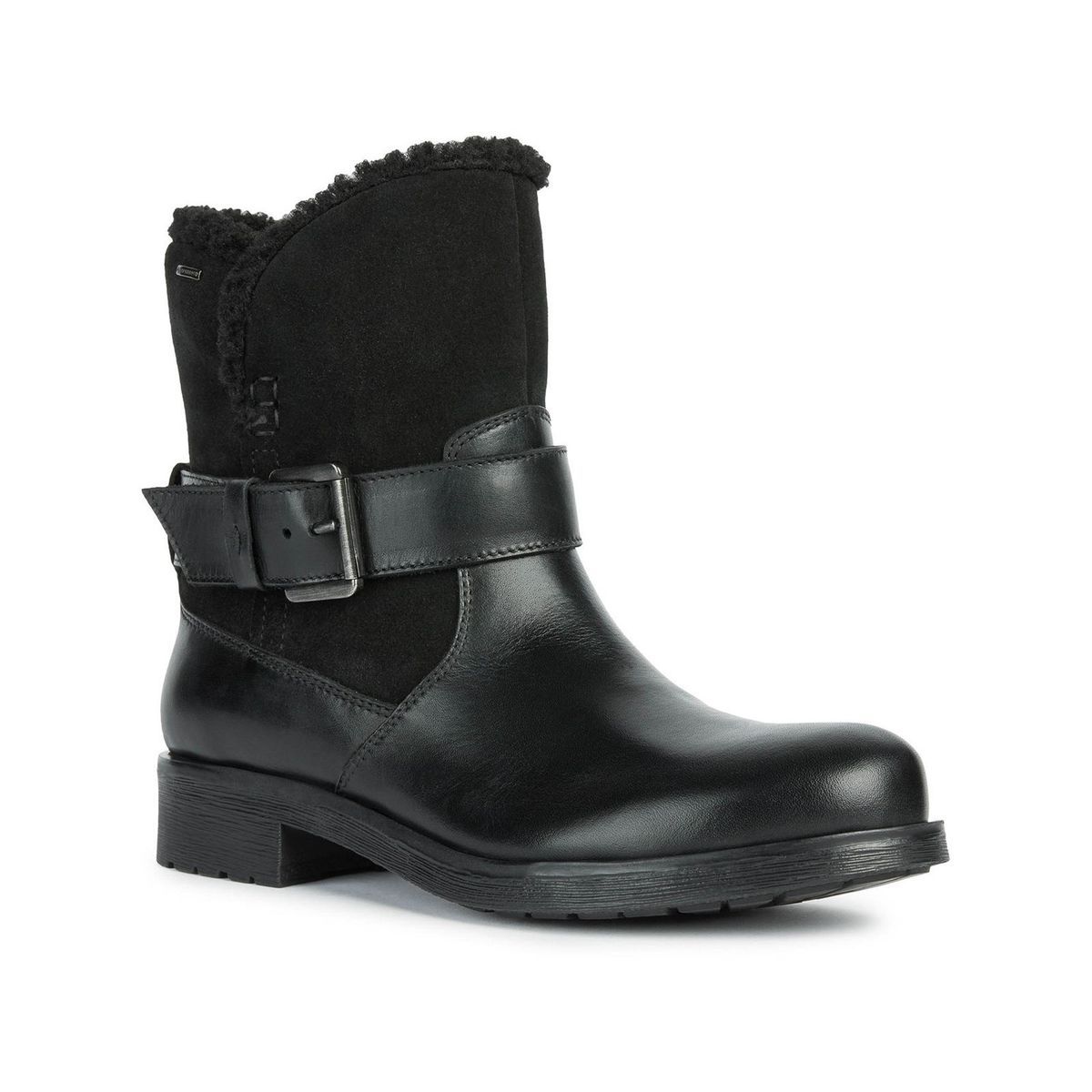 Wasserdichte Biker-Stiefel aus Leder