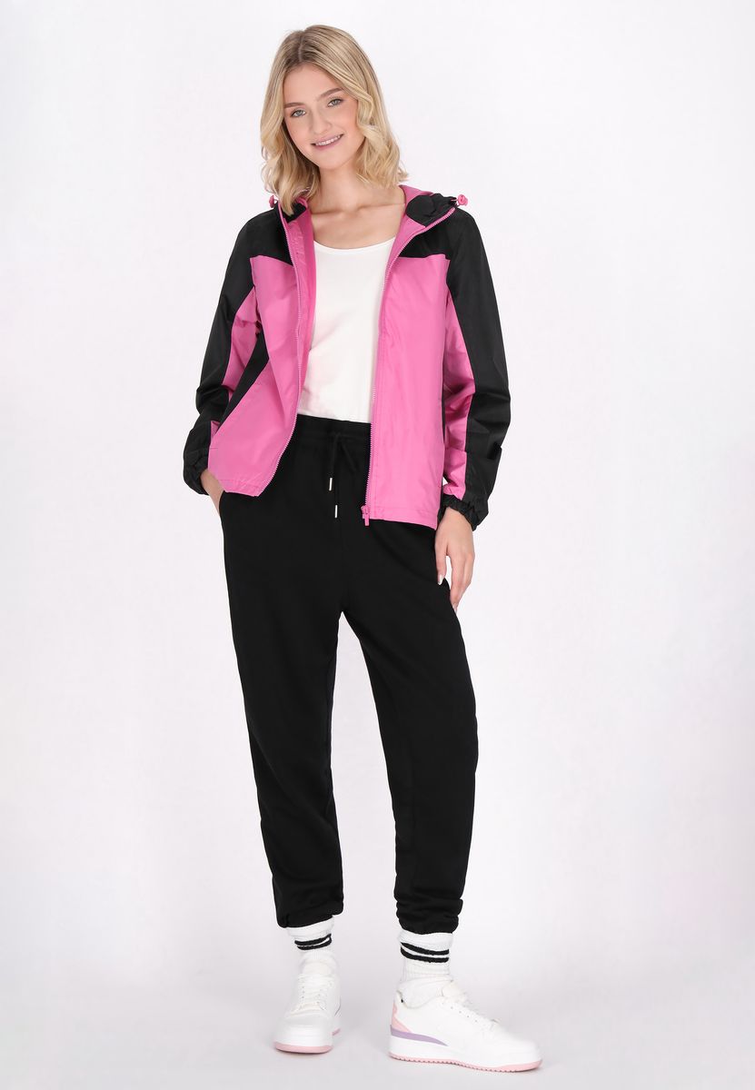 Kapuzenjacke im Color-Block-Design