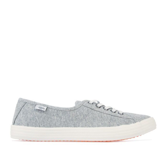 Lässige Jersey-Canvas-Sneaker mit Schnürung