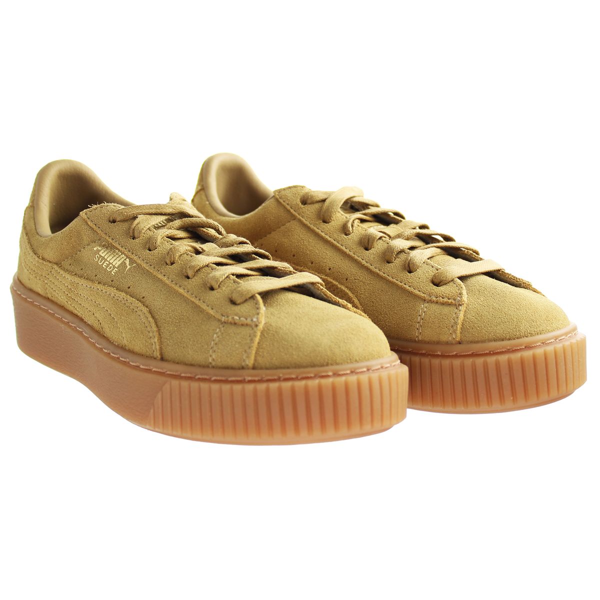 Plateau-Sneaker aus Wildleder
