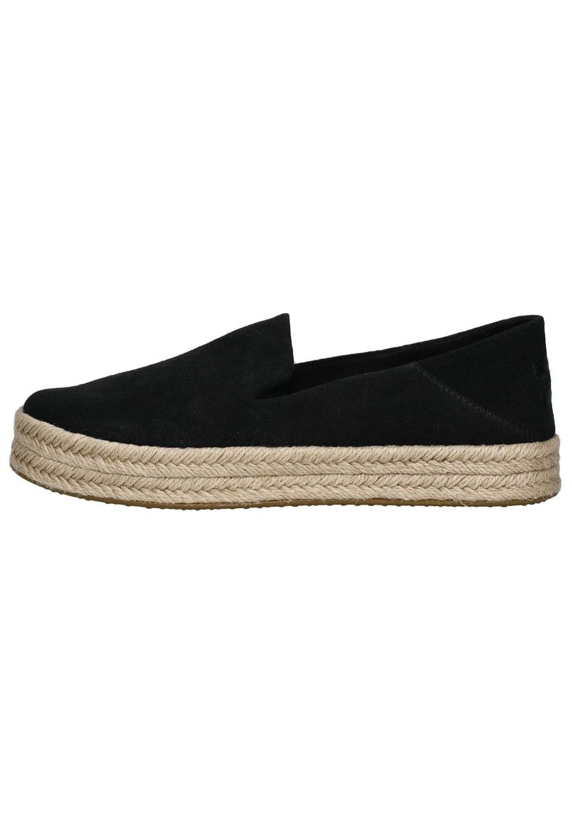 Plateau-Espadrilles aus Leder
