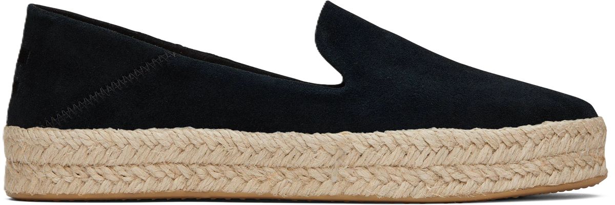 Plateau-Espadrilles aus Leder