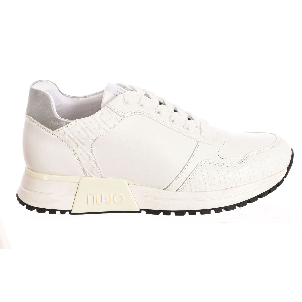 Strukturierte Low-Top-Sneaker mit Monogramm