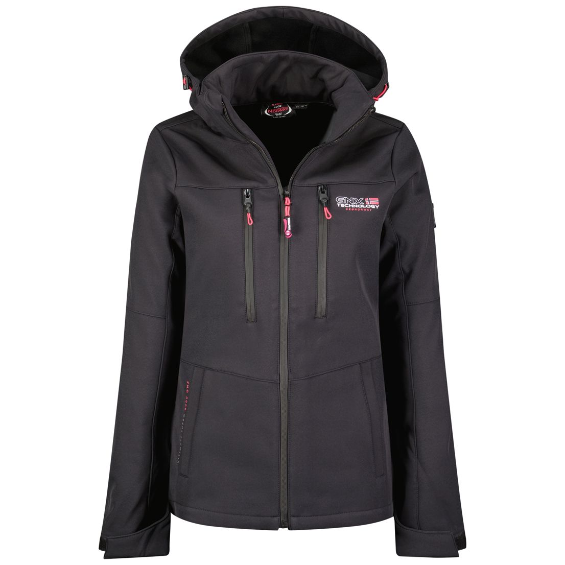 Funktionale Softshelljacke mit Kapuze