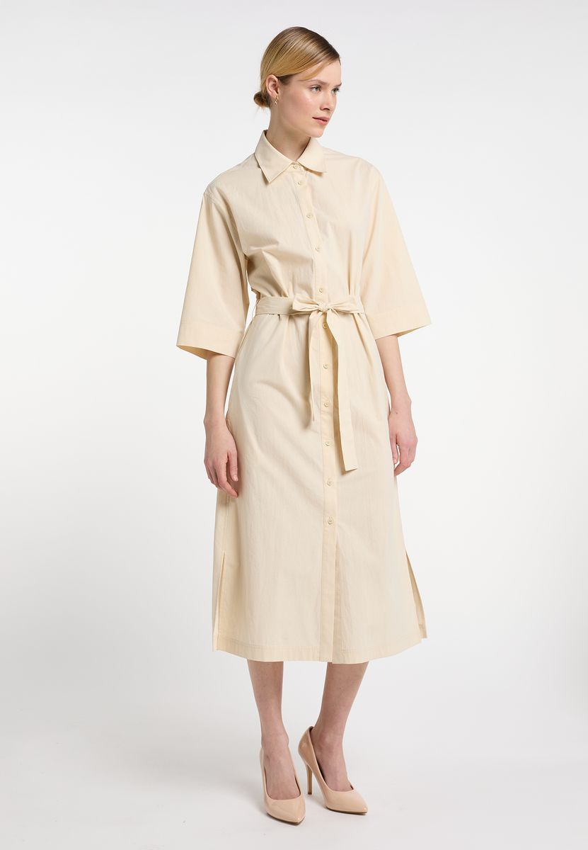 Klassisches Hemdblusenkleid aus Baumwolle