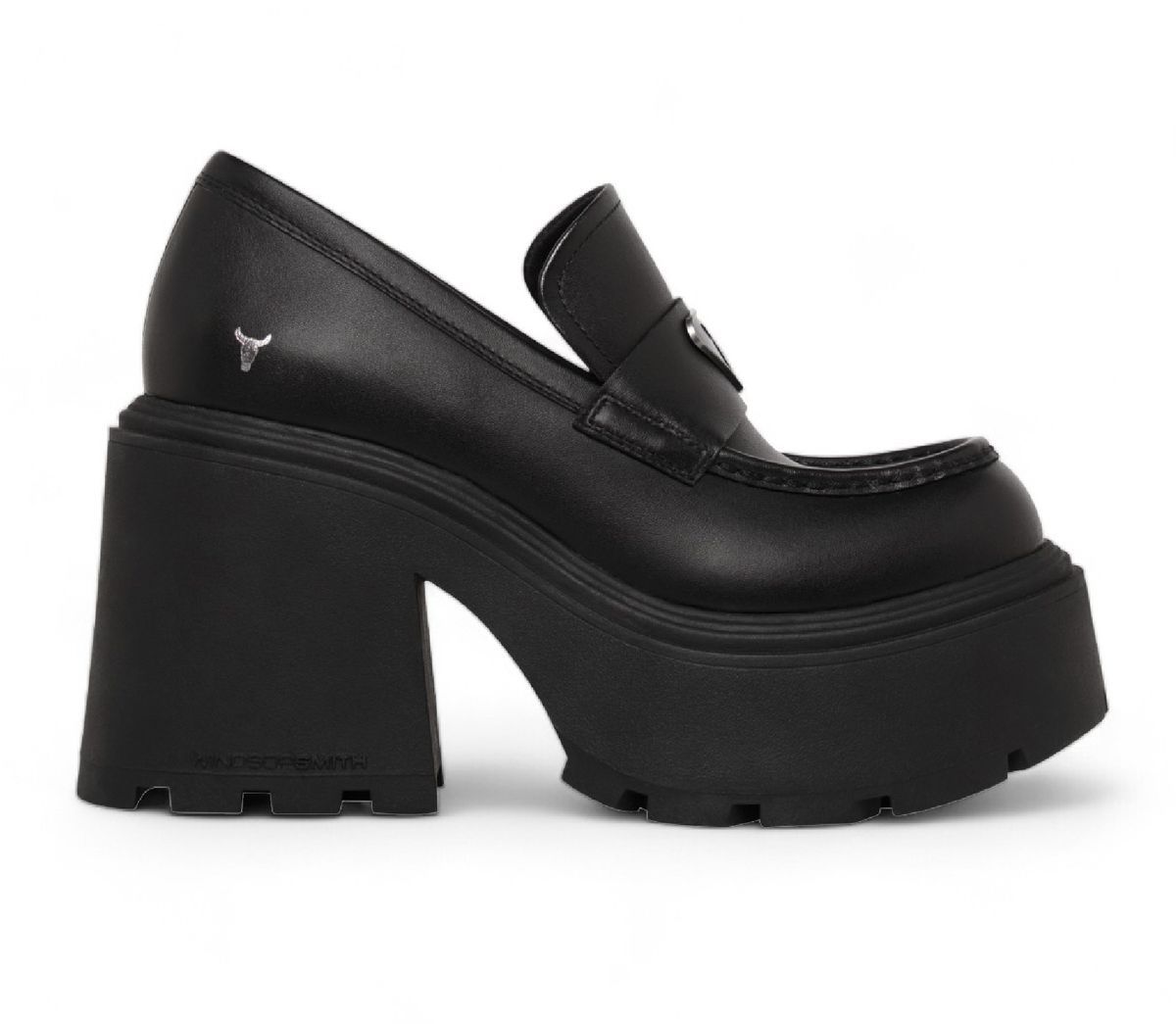 Klobige Leder-Plateau-Loafer