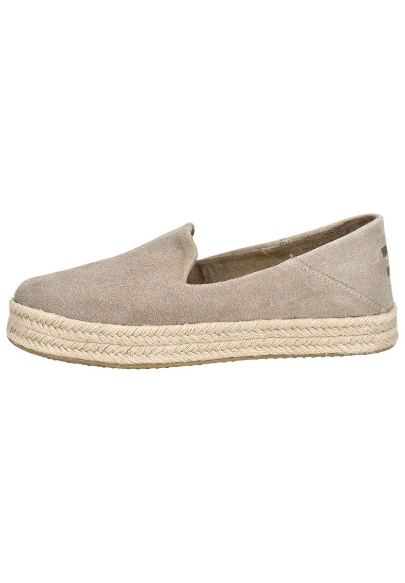 Plateau-Espadrilles aus Wildleder zum Reinschlüpfen