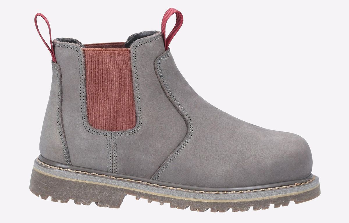 Robuste Sicherheitsstiefel aus Nubukleder