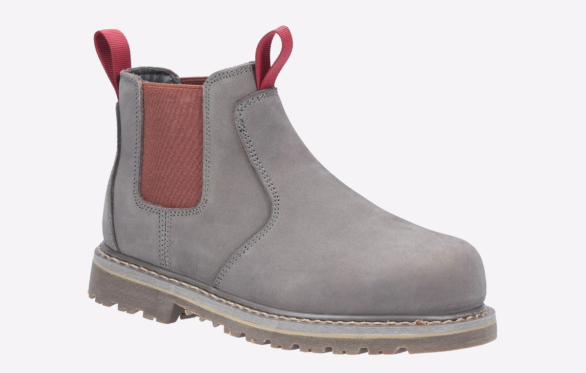 Robuste Sicherheitsstiefel aus Nubukleder