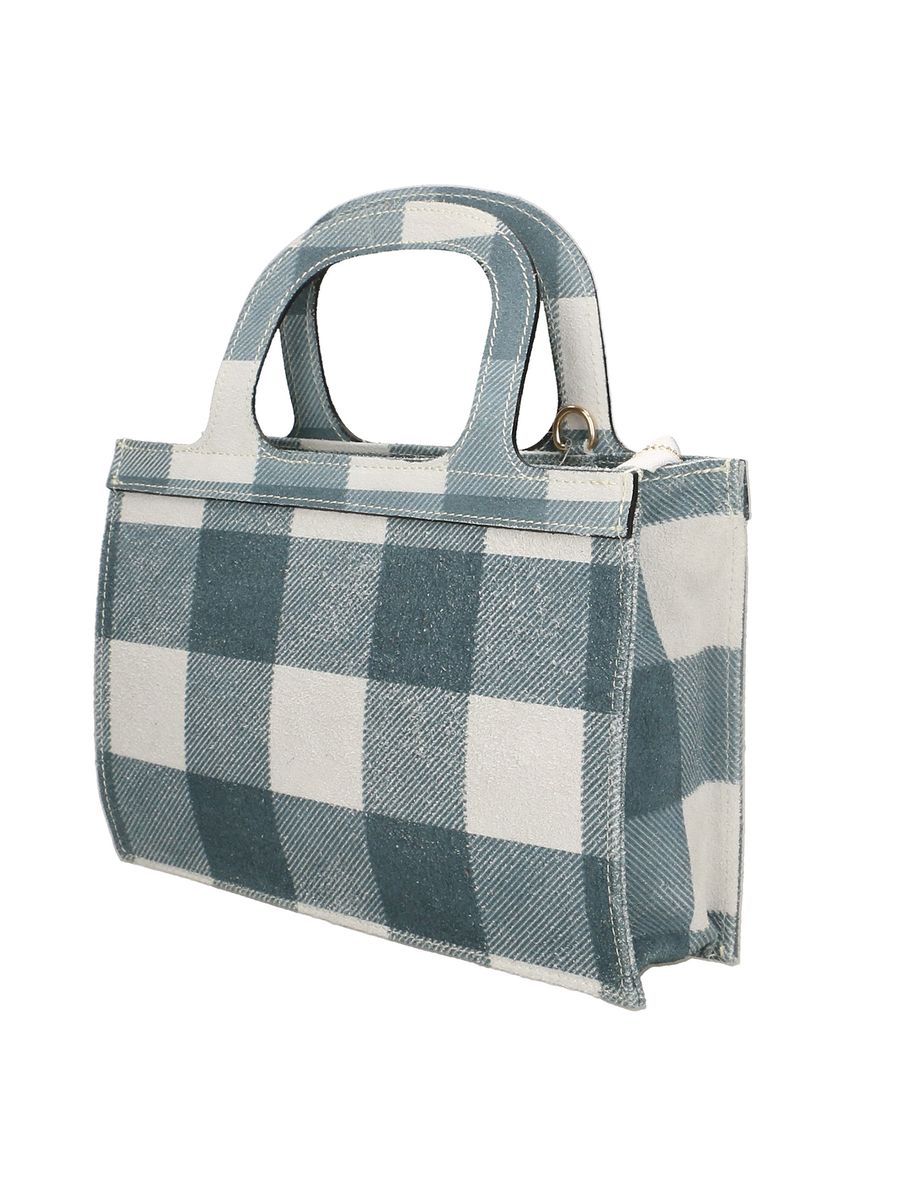 Leder-Handtasche mit Zierkordel
