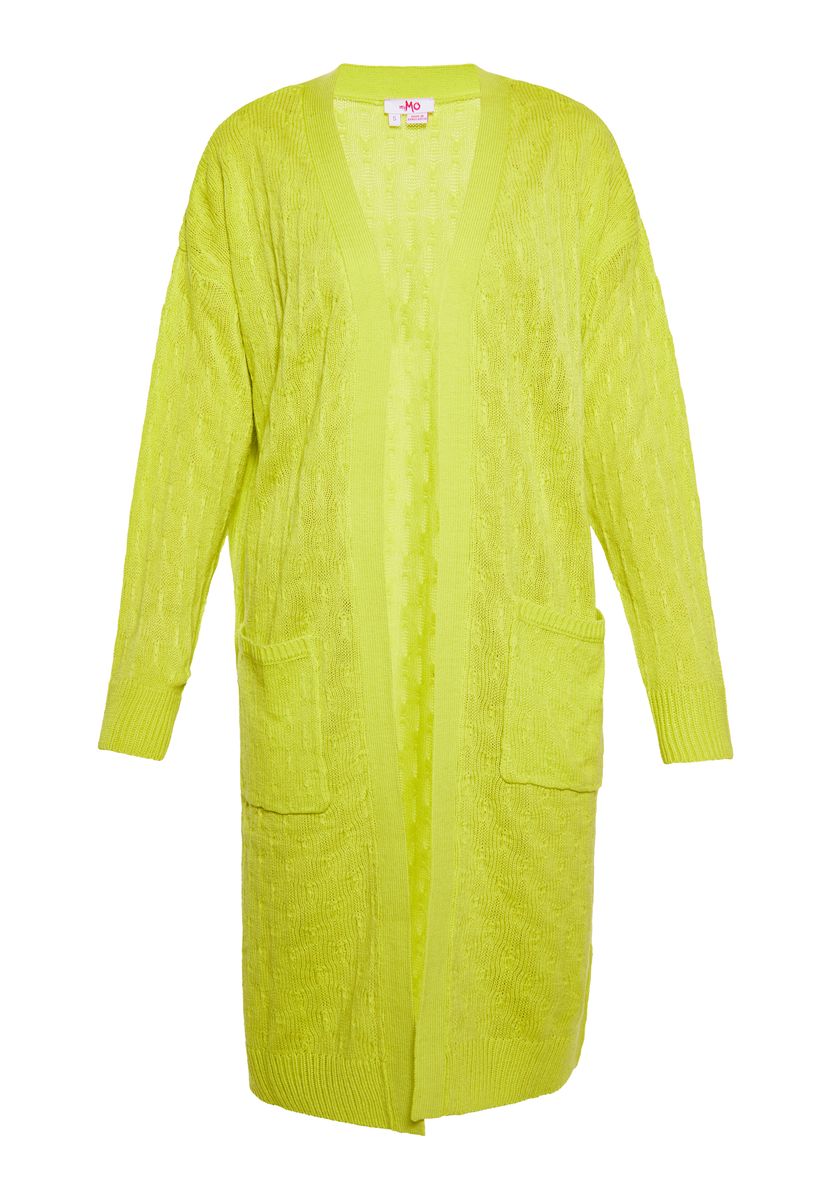 Kurzer Häkel-Cardigan mit Bindeband