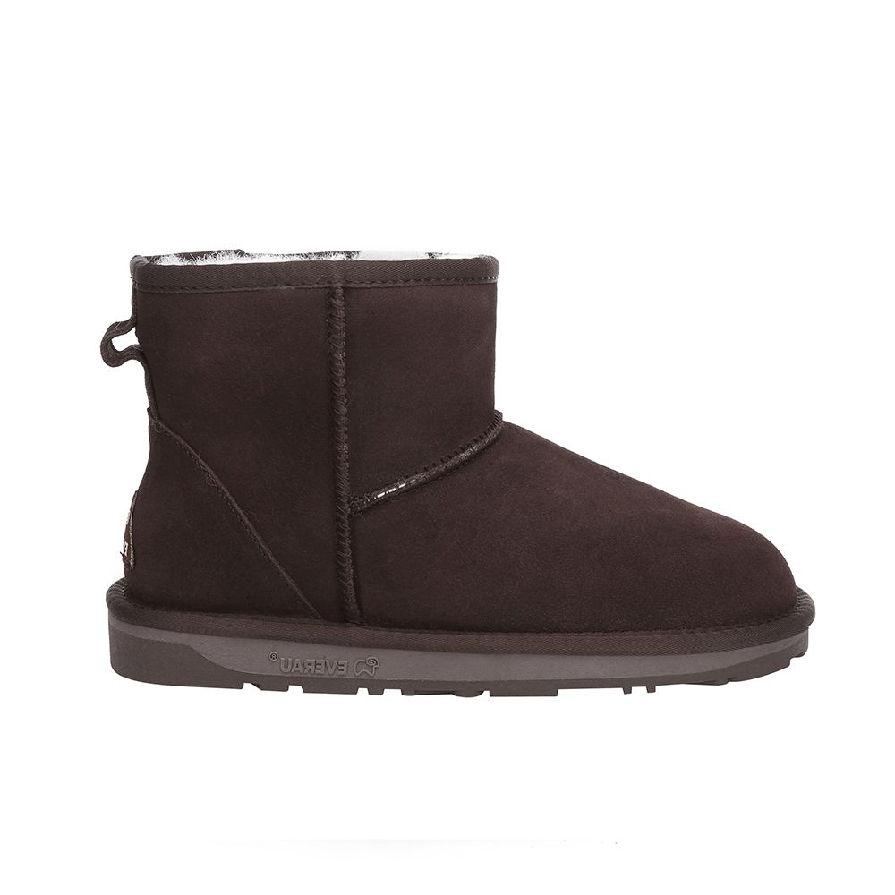 Klassische Mini-Lammfellstiefel