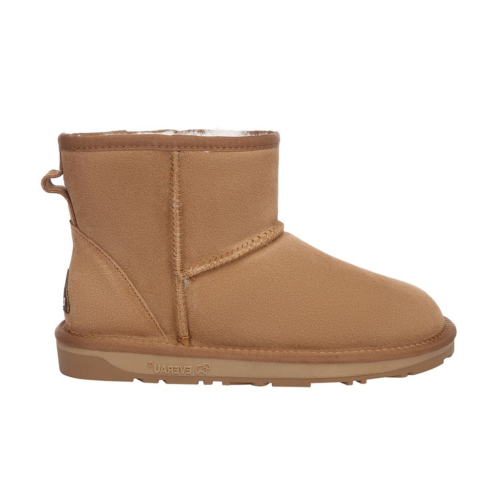 Klassische Mini-Lammfellstiefel