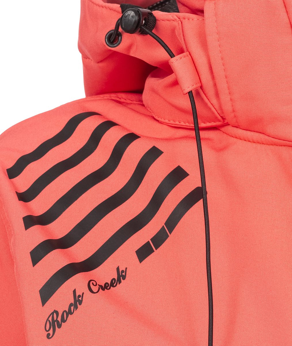 Softshelljacke mit Kapuze und Kontrastdetails