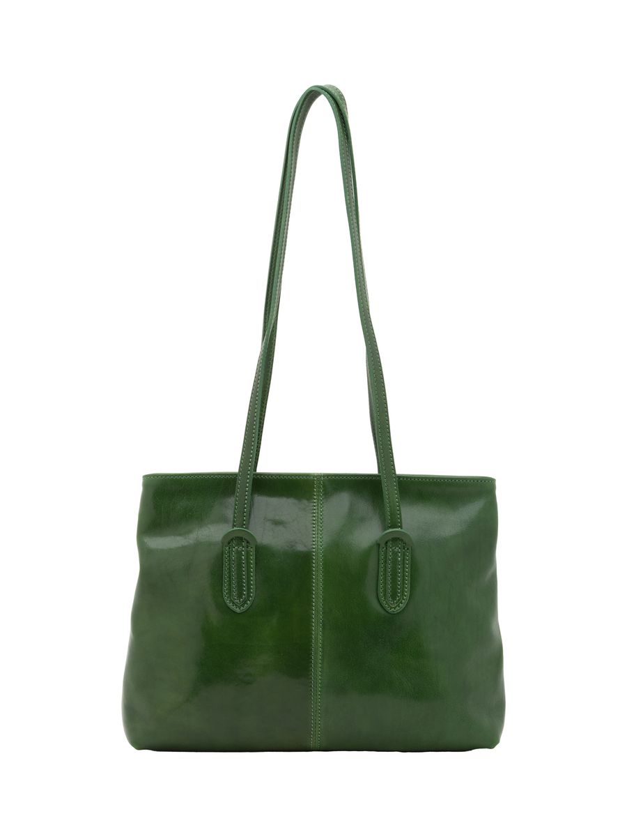Elegante Leder-Tote mit Schnalle