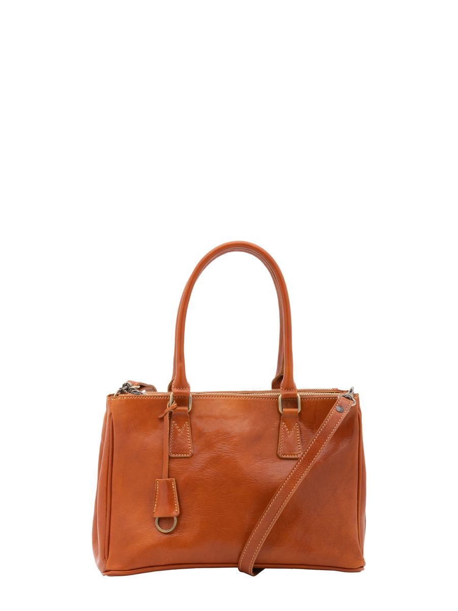 Elegante Leder-Tote mit Schnalle