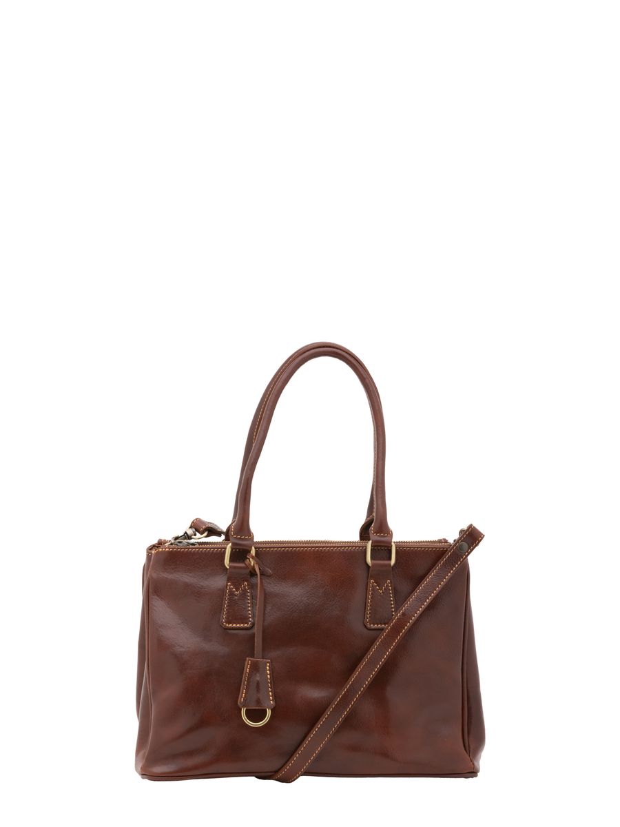 Elegante Leder-Tote mit Schnalle