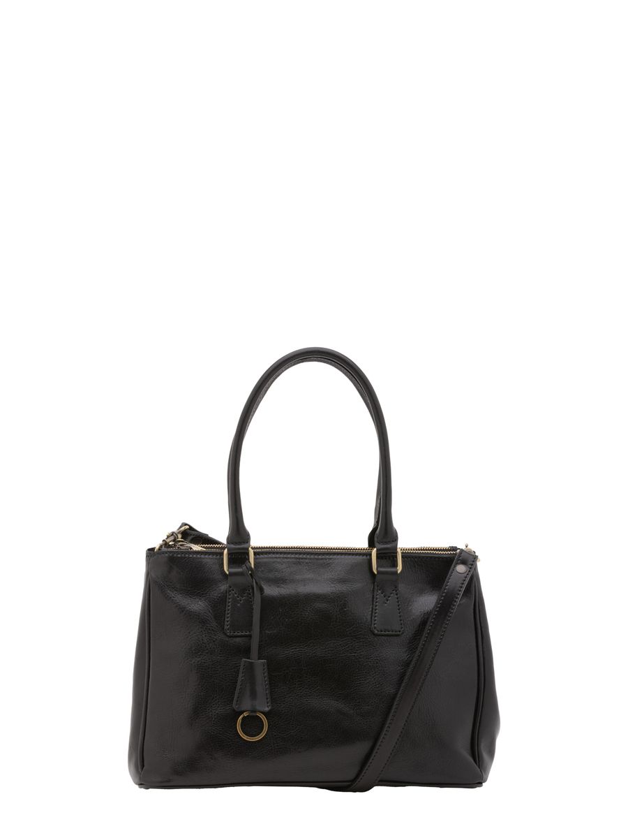 Elegante Leder-Tote mit Schnalle