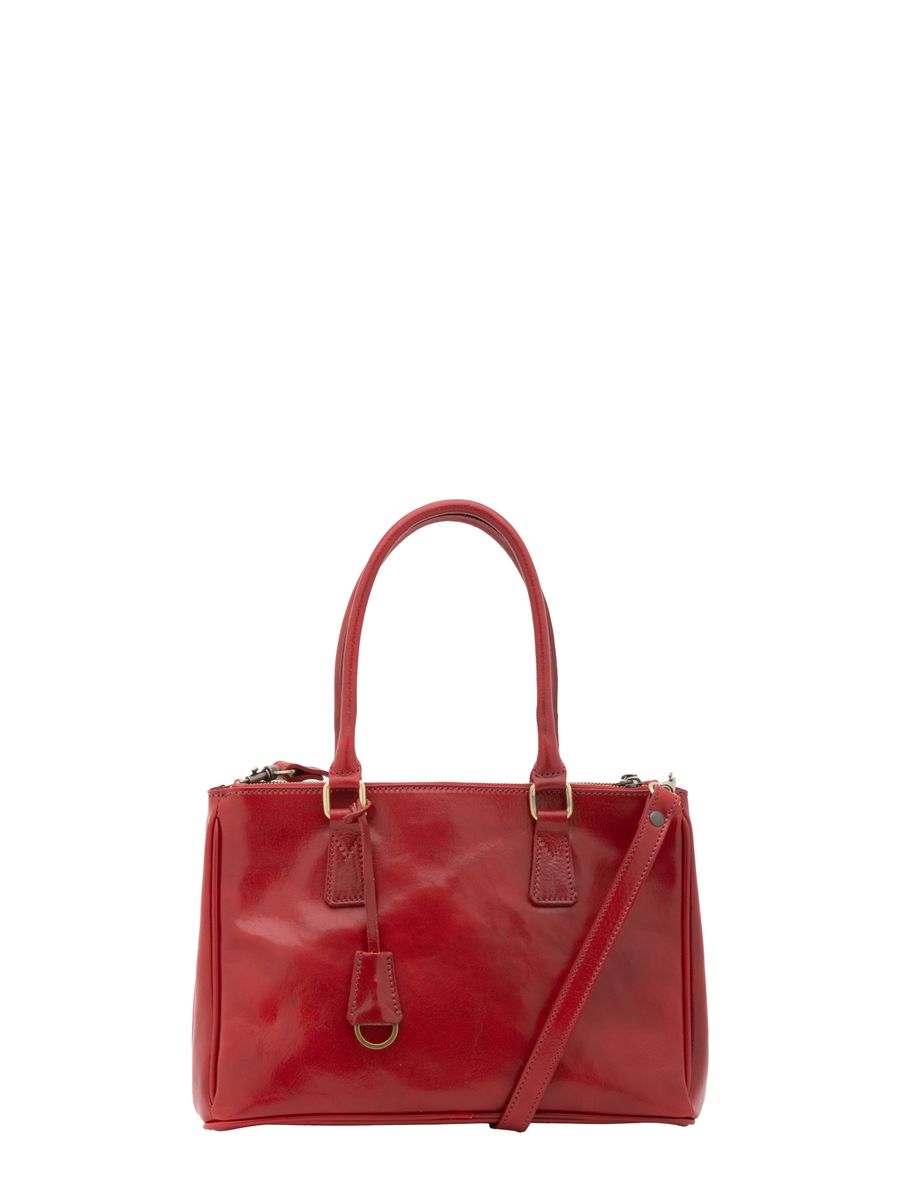 Elegante Leder-Tote mit Schnalle
