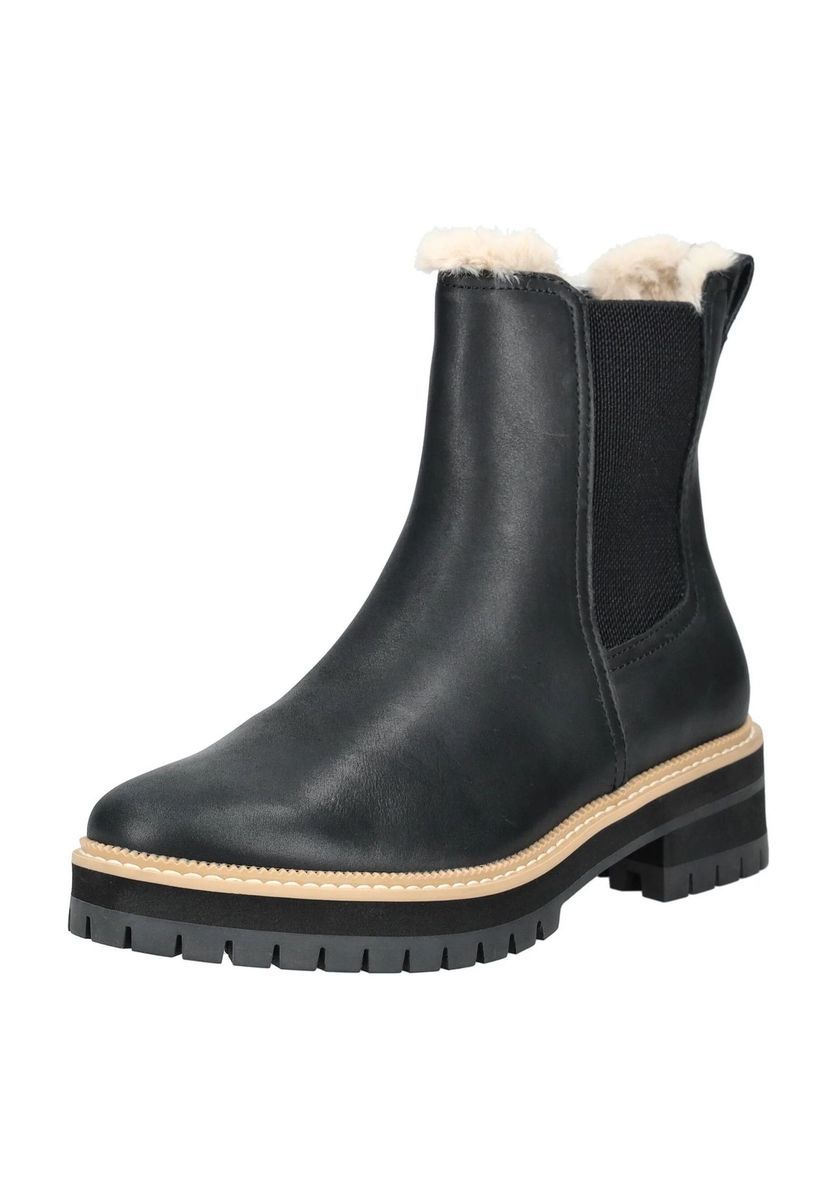 Gefütterte Plateau Chelsea Stiefeletten