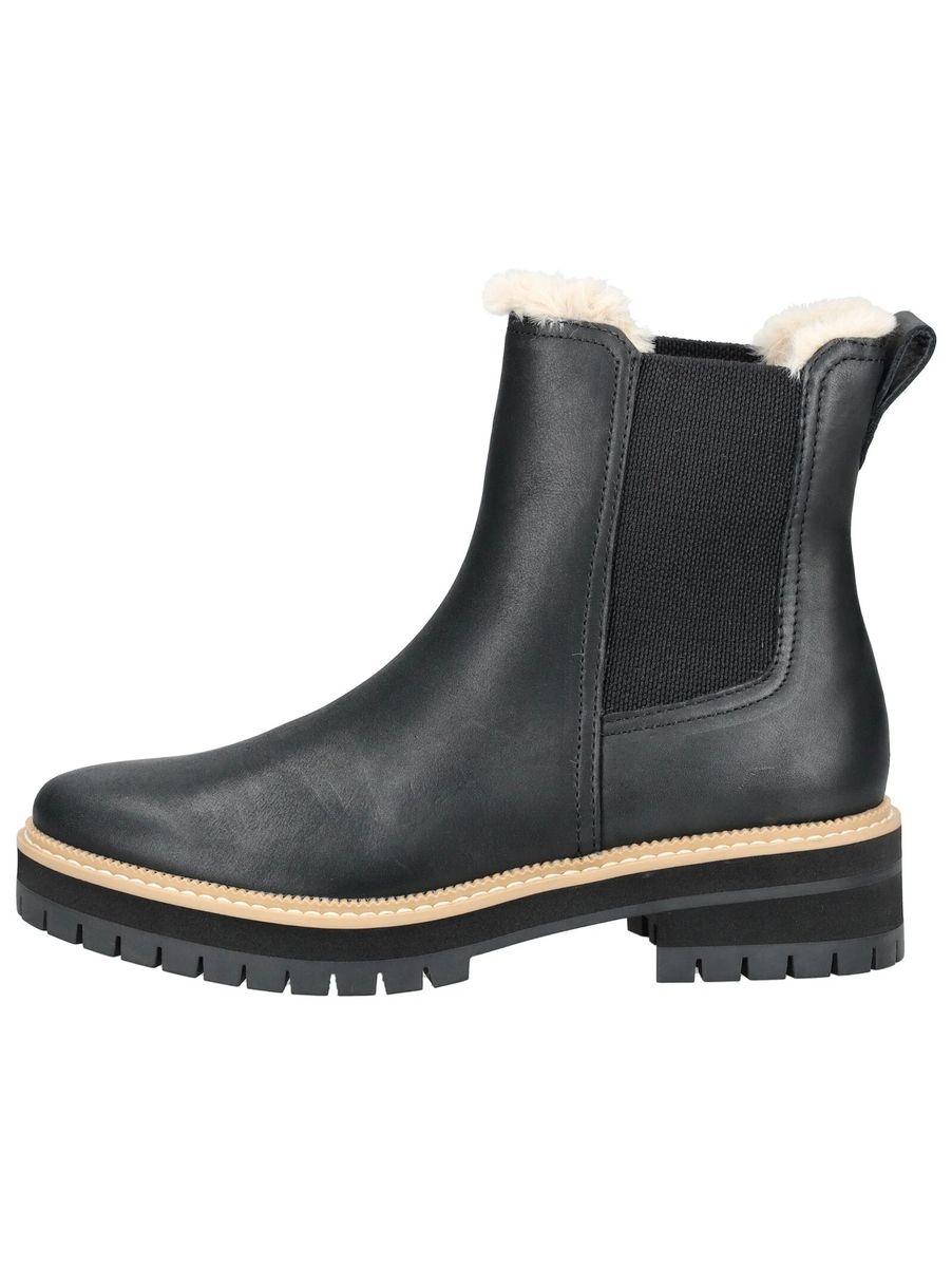 Gefütterte Plateau Chelsea Stiefeletten