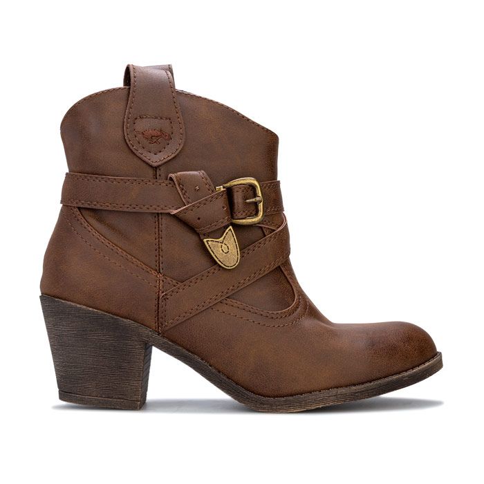 Western-Stiefeletten mit Schnallen-Details