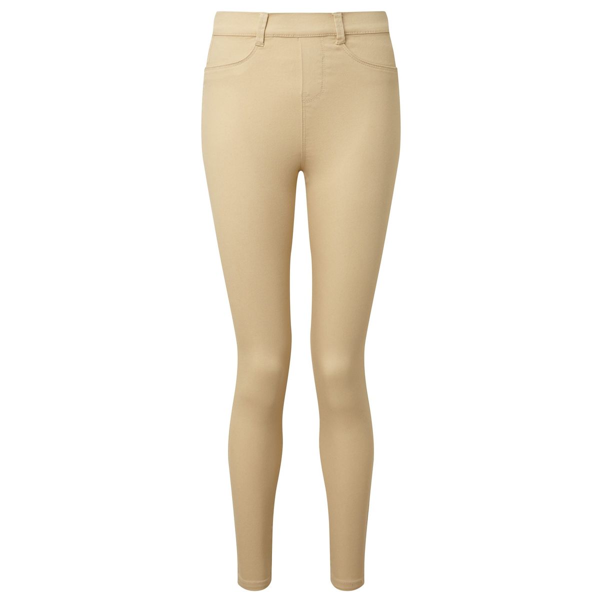 Skinny-Jeggings mit hohem Bund