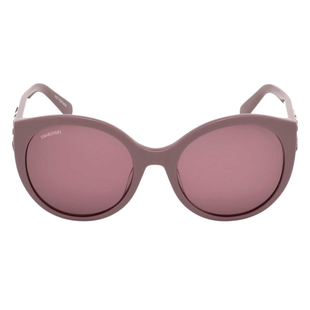 Katzenaugen-Sonnenbrille mit Kristallverzierung