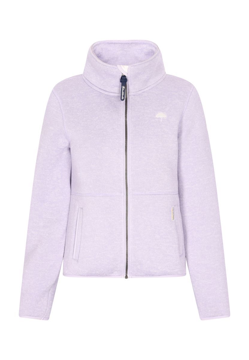 Kuschelige Strickfleecejacke mit Reißverschluss