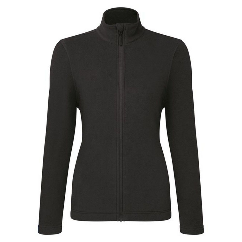 Microfleece-Jacke mit durchgehendem Reißverschluss