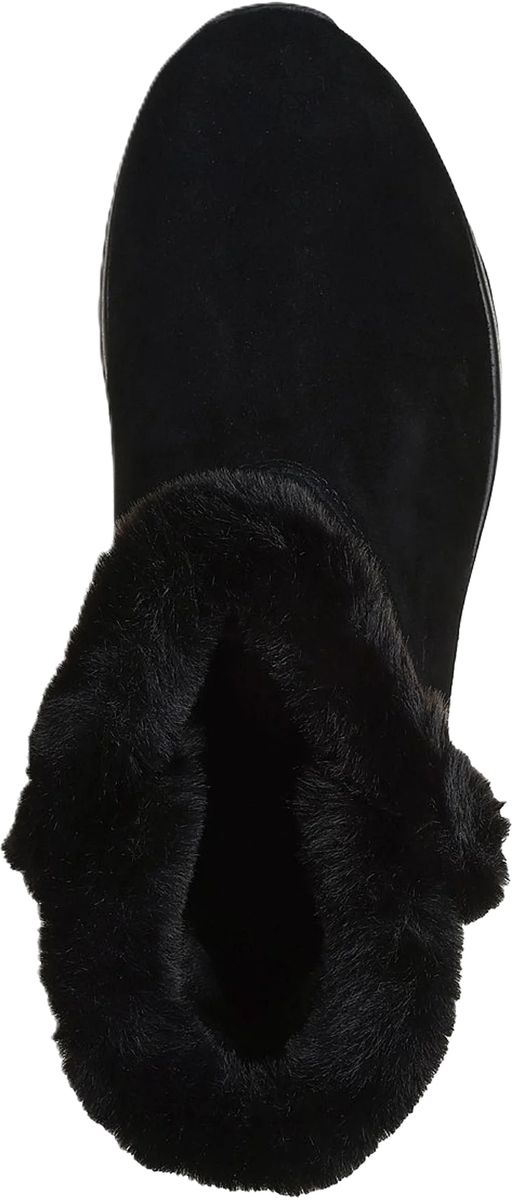 Kuschelige Wildleder-Stiefeletten mit Webpelz