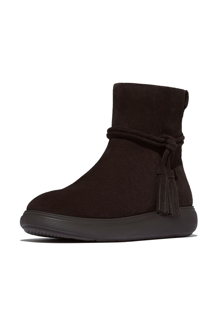 Wildleder-Stiefeletten mit Quastendetail