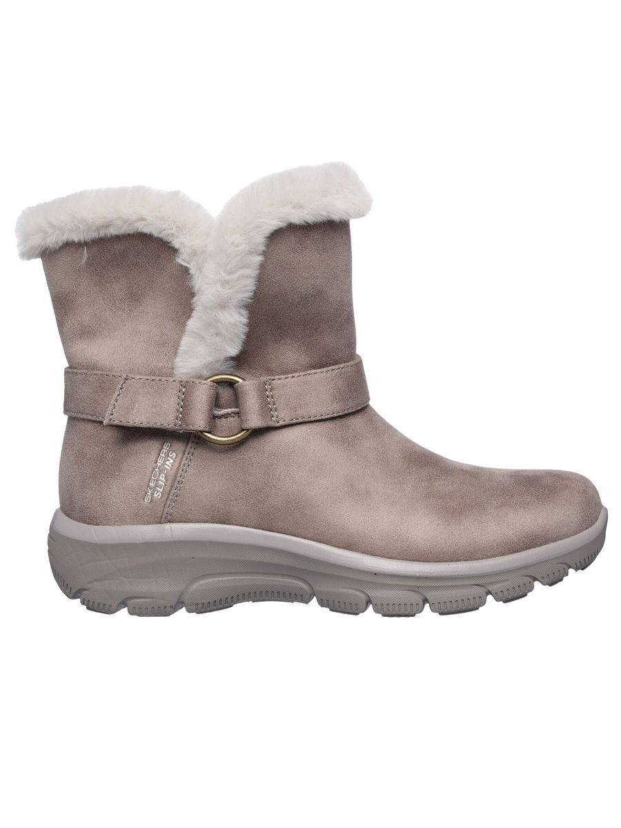 Gefütterte Stiefeletten mit Kunstfell