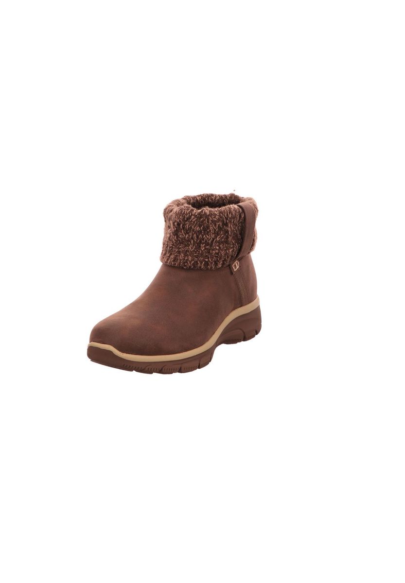 Gefütterte Stiefeletten mit Strickkragen