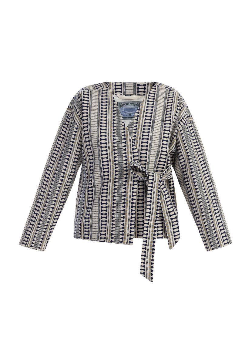 Wickeljacke mit geometrischem Ethno-Muster