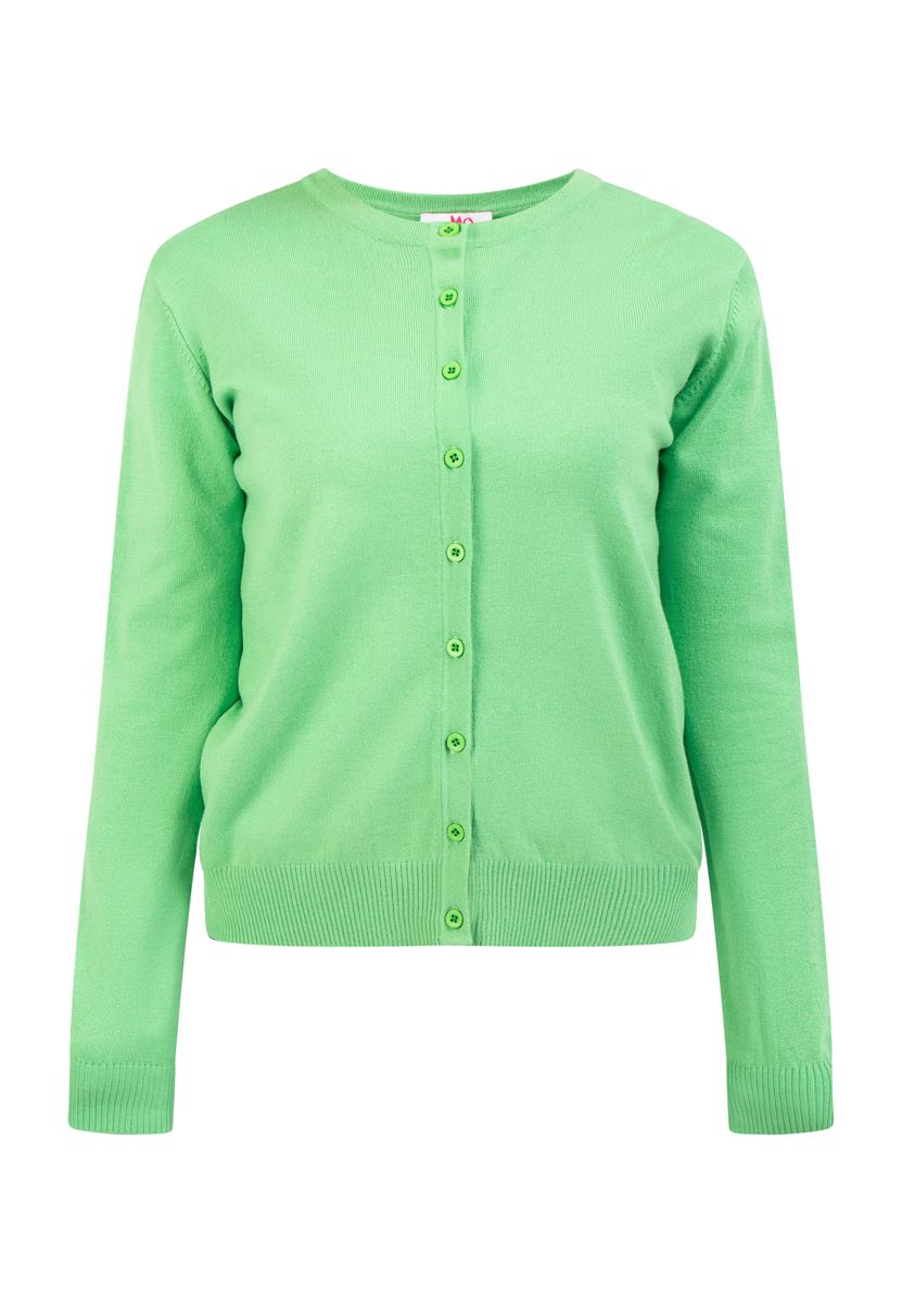 Klassische Strickjacke mit Rundhalsausschnitt