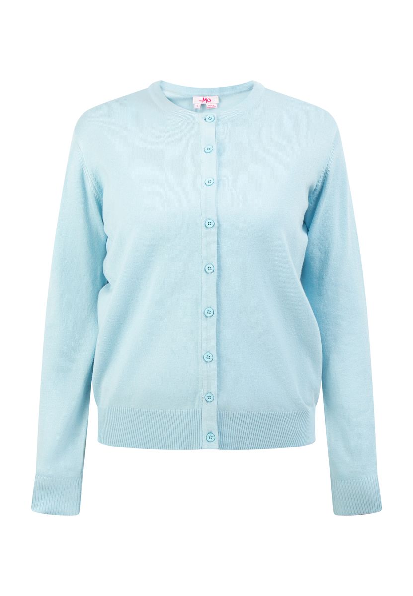 Klassischer Cardigan mit Rundhalsausschnitt