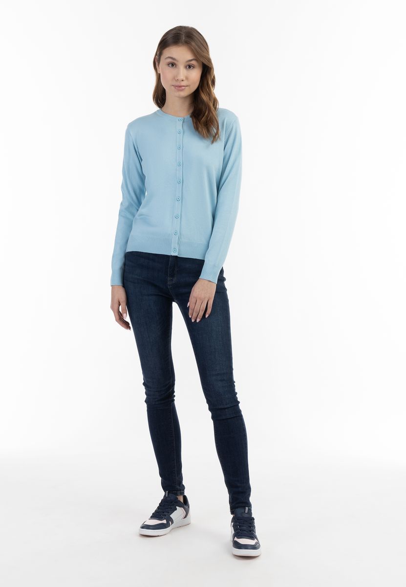 Klassischer Cardigan mit Rundhalsausschnitt
