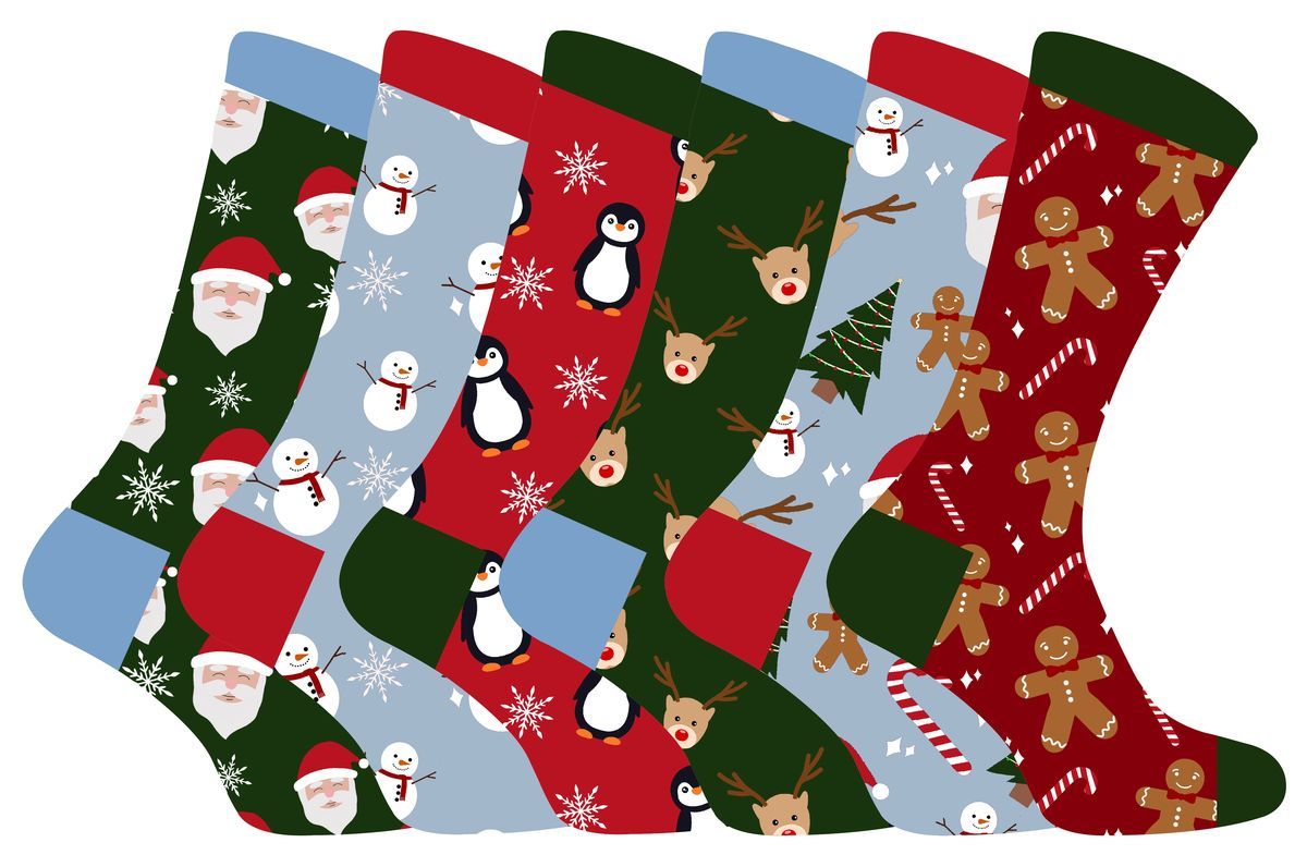 Festliche Weihnachts-Motivsocken für Kinder