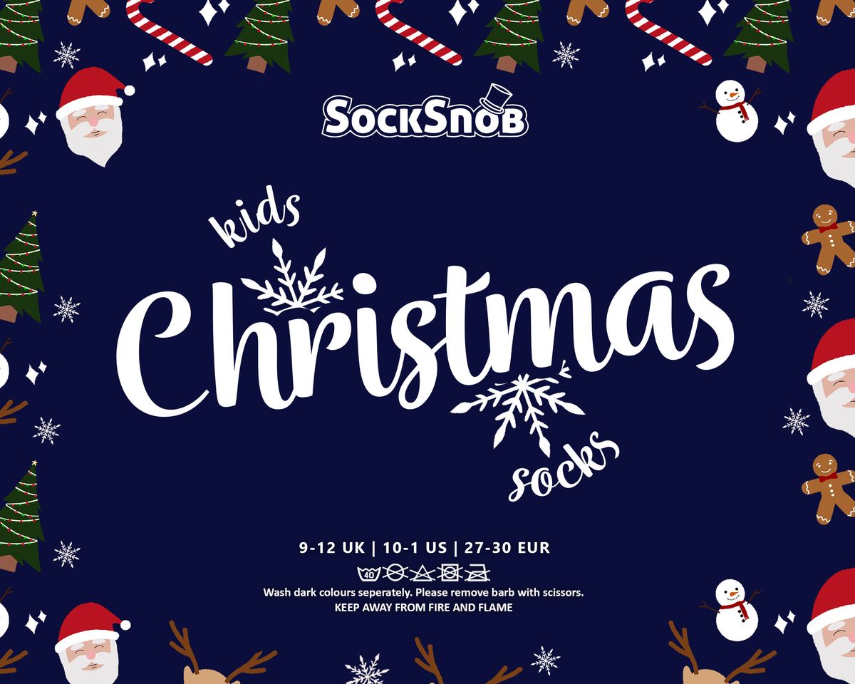 Festliche Weihnachts-Motivsocken für Kinder