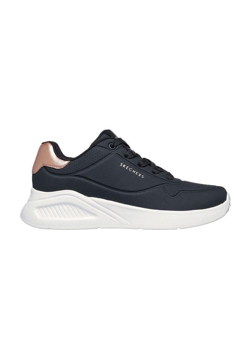Chunky-Sneaker mit schimmernder Ferse