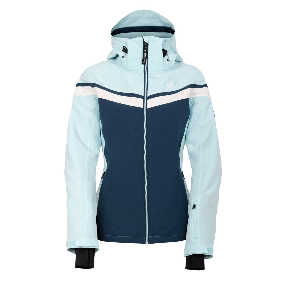 Wasserdichte Skijacke mit Chevron-Detail