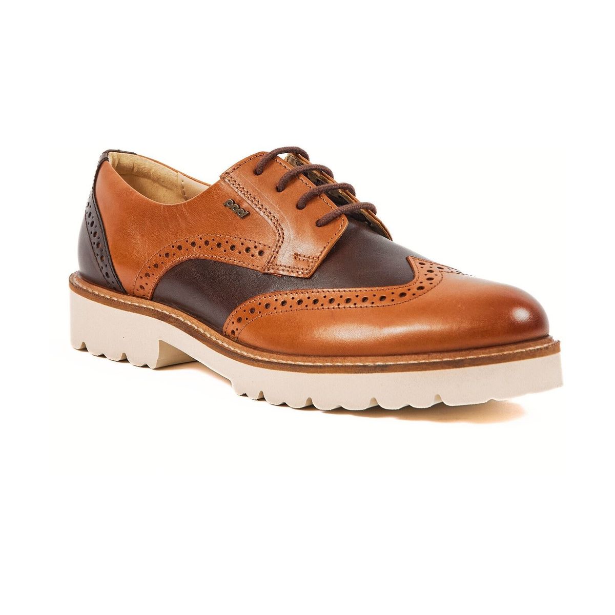 Klassische zweifarbige Brogues aus Leder
