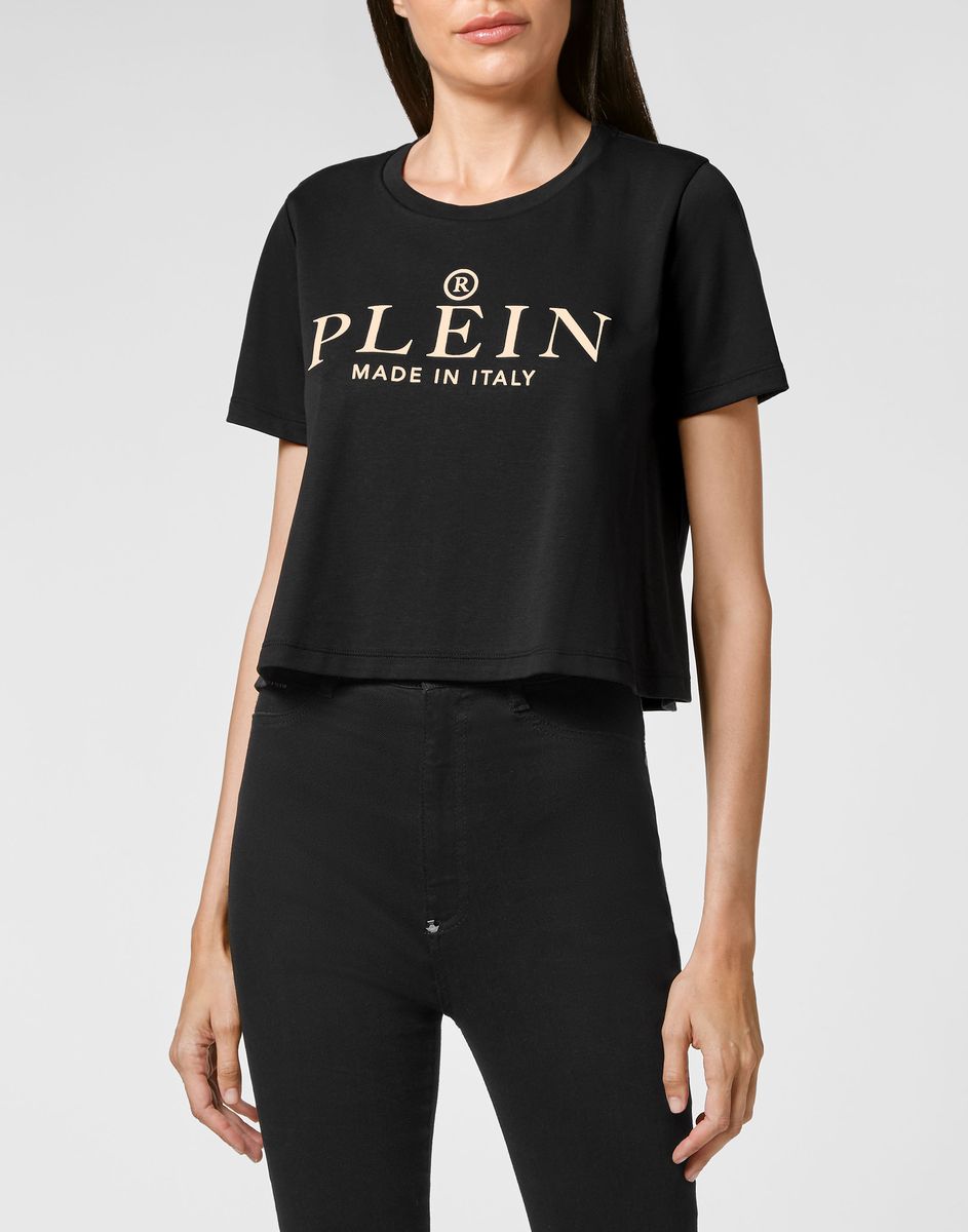 Iconisches Logo Crop-T-Shirt