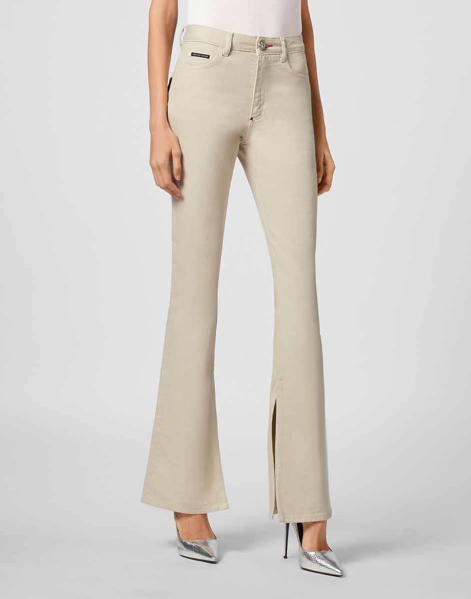 Klassische Stretch-Jeans mit Schlag