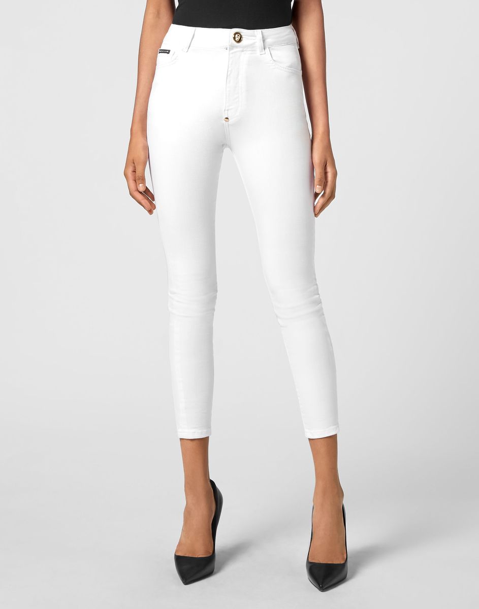 Skinny-Fit-Jeans in Stone-Washed-Optik