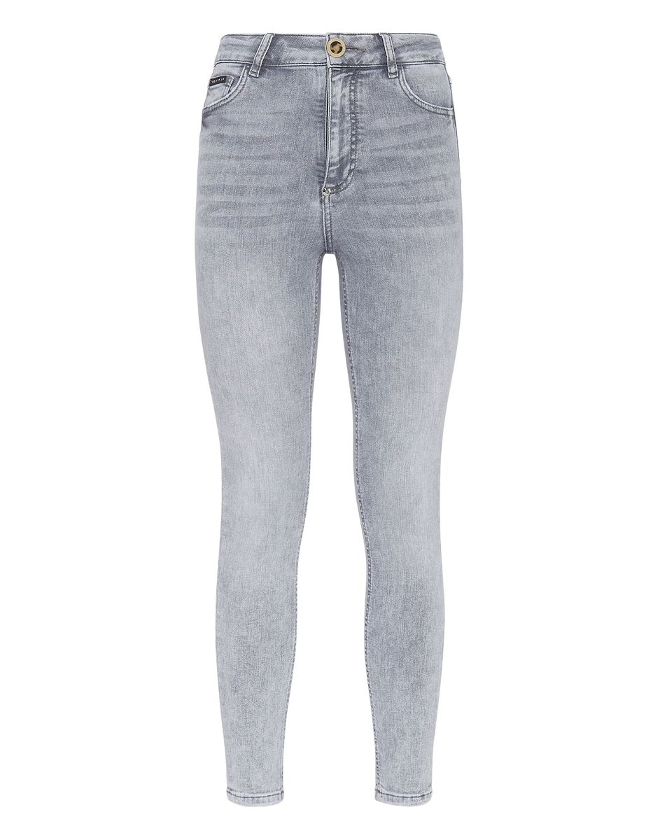 Skinny-Fit-Jeans in Stone-Washed-Optik