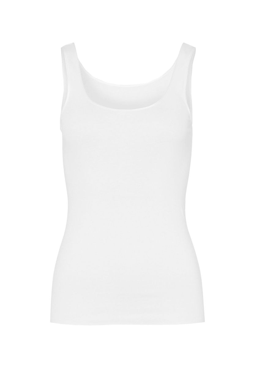Nahtloses Tanktop aus merzerisierter Baumwolle