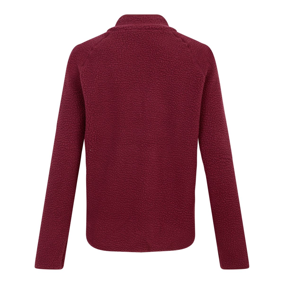 Strukturierte Teddyfleece-Jacke mit Stehkragen